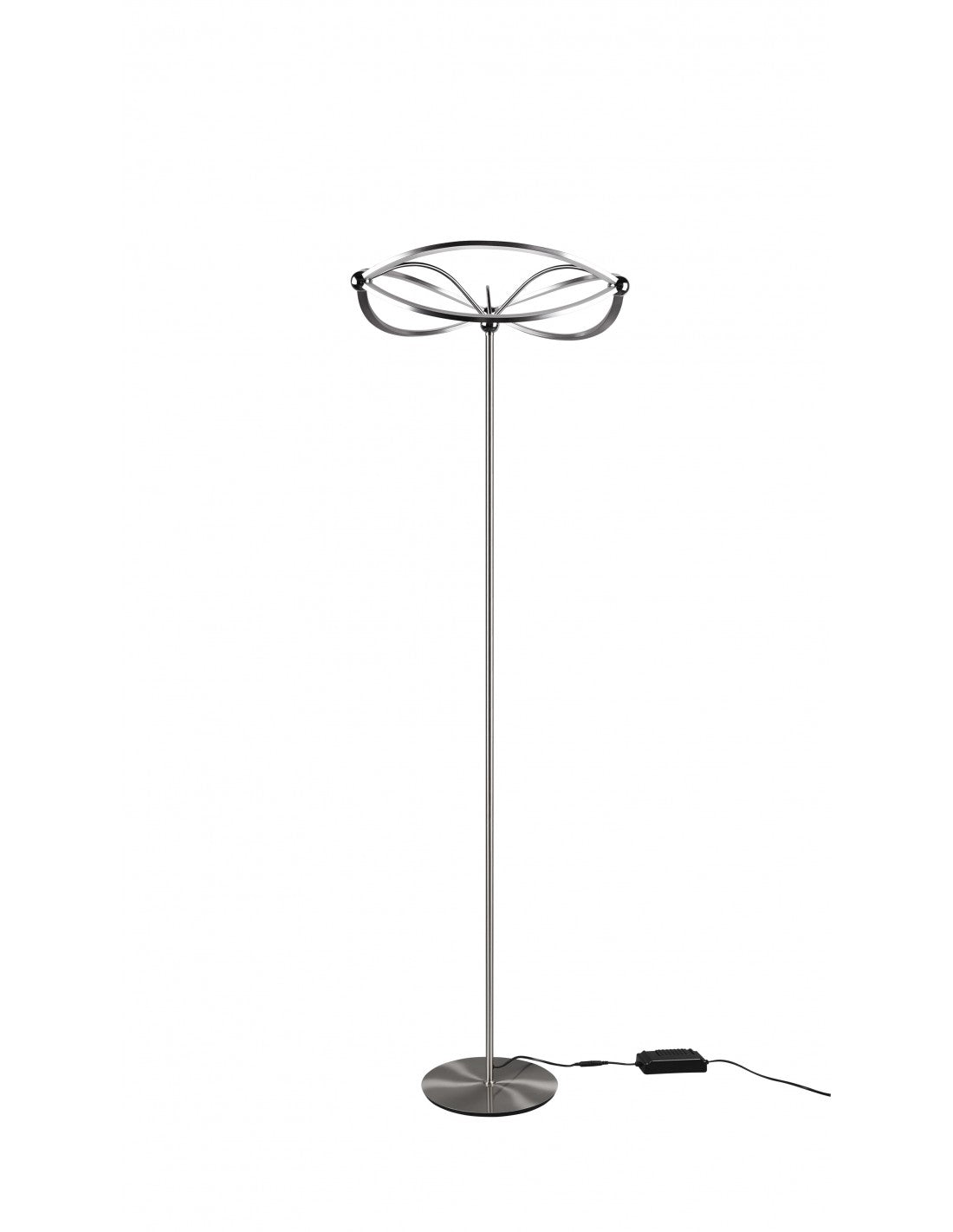 Piantana Moderna Charivari Fiocco Led Nichel Trio Lighting