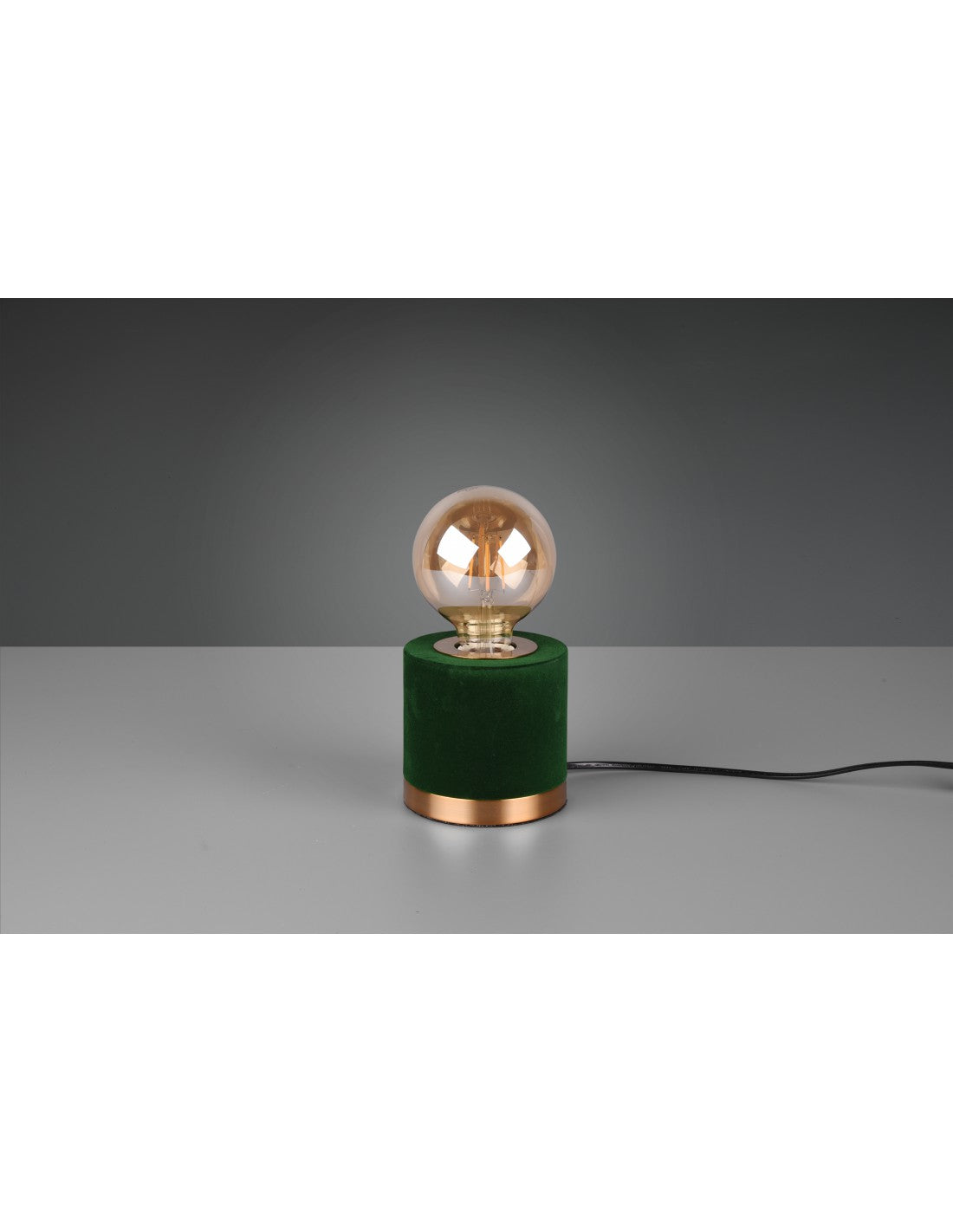 Piccola Lampada Tavolo Judy Velluto Verde Ø11 cm Trio Lighting