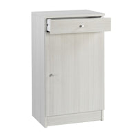 Armadio multiuso basso un anta un cassetto Eucalipto 46x34x h80 cm