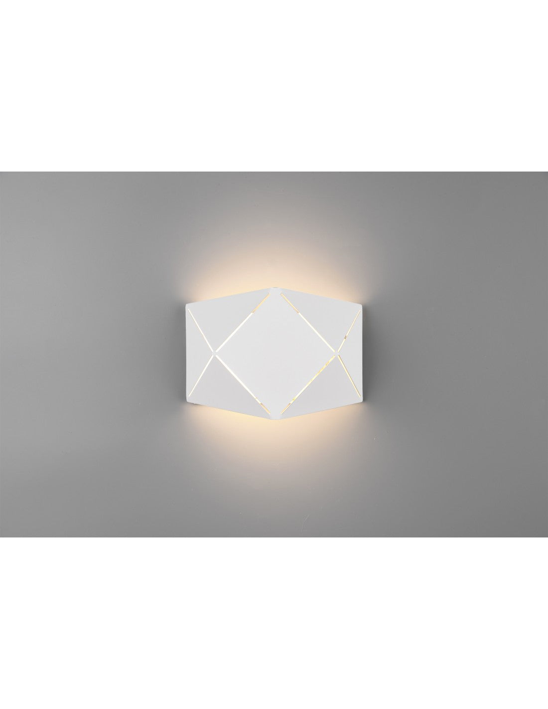 Applique Rettangolare Led Zandor Bianco L18 cm Trio Lighting