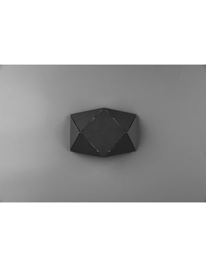 Applique Rettangolare Led Zandor Nero L18 cm Trio Lighting