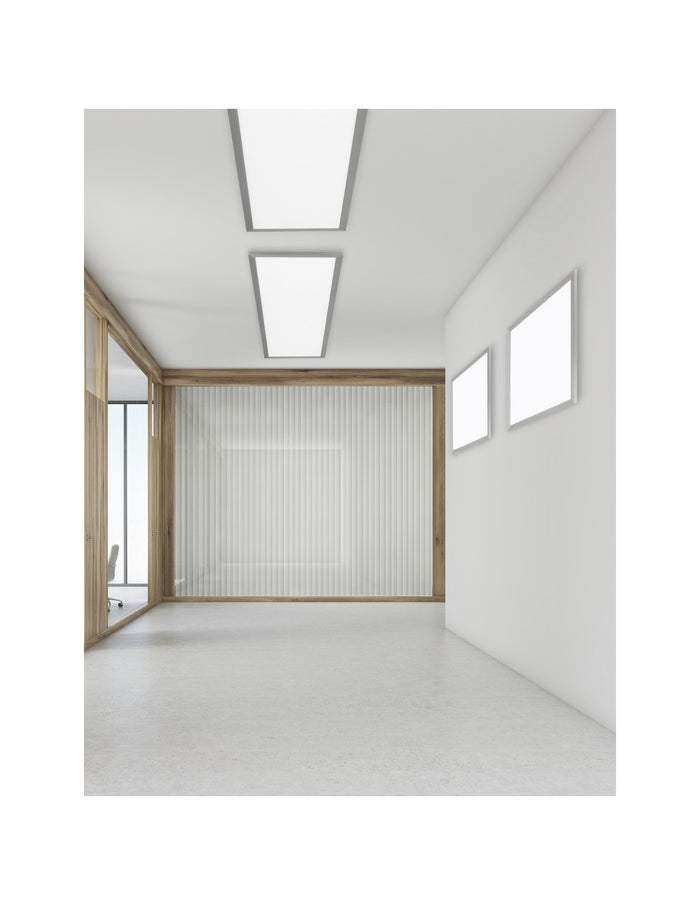 Plafoniera Pannello Quadrato Led Dimmer Nichel Phoenix 62x62 cm Trio Lighting