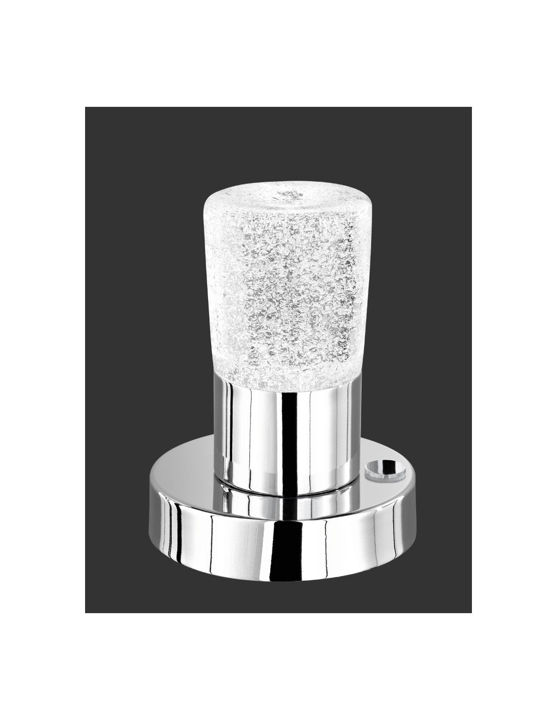 Lumetto Lampada Da Tavolo Led Touch Cristo Vetro Puntinato Ø11 cm Trio Lighting