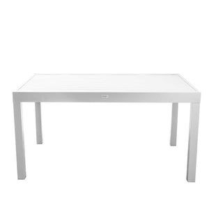 Tavolo alluminio bianco allungabile cm150/210x90h73
