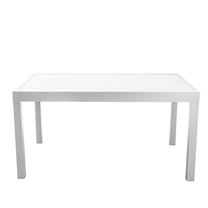 Tavolo alluminio bianco allungabile cm150/210x90h73