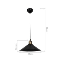 Lampada a sospensione Maya nera MDL4156 EFFEZ