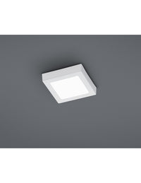 Plafoniera Quadrata Zeus Led Dimmerabile Bianco 18x18 cm Trio Lighting