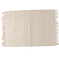 Tovaglietta rettangolare 35x50 cm in cotone riciclato beige Linea Basic