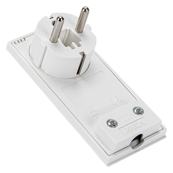 Spina volante piatta Schuko 16A 2P+T