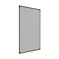 IRS Zanzariera su Telaio per Finestre Clarissa cm 120x120 Pannello Marrone