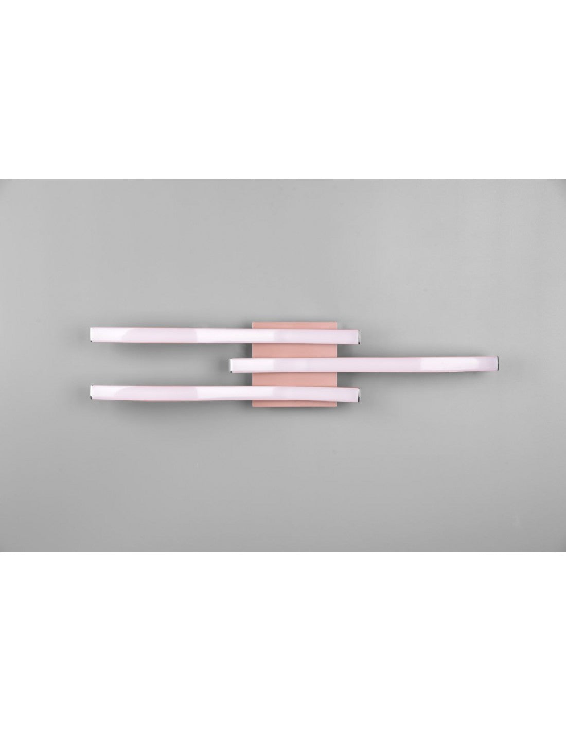 Plafoniera Soffitto Moderna 3 Bacchette Led 4000k Route Oro Rosa Trio Lighting