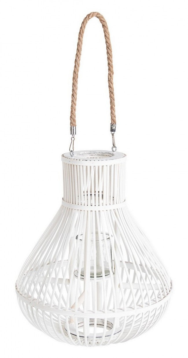 2x Lanterna Belem Bianco C-Manico H41