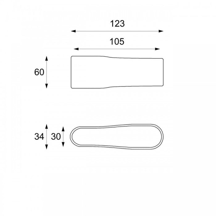Tavolino moderno  pietra beige cm 123 x 60 x h 34