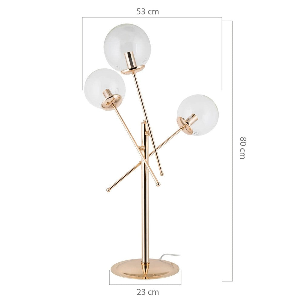 Lampada da tavolo oro 53x80 cm