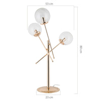 Lampada da tavolo oro 53x80 cm