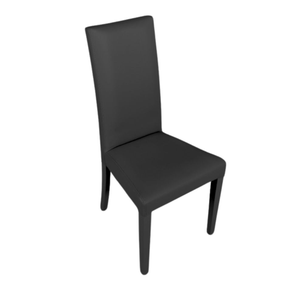 Sedia nera 47x47x101 cm