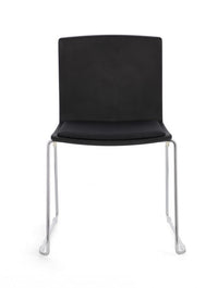 4x Sedia cromo/nero 43.5x50x79x46