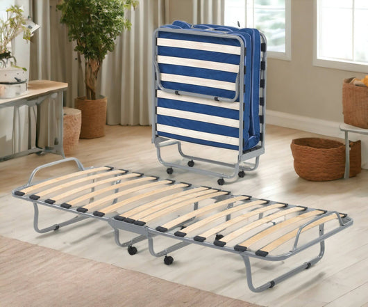 Rete pieghevole con materasso 80x190 cm