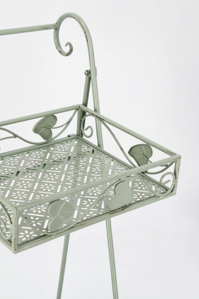 4x Sedia rettangolare in metallo 41x34x78h