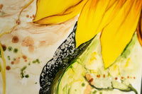 Pannello decorativo con finitura in legno giallo 60x120x4 cm