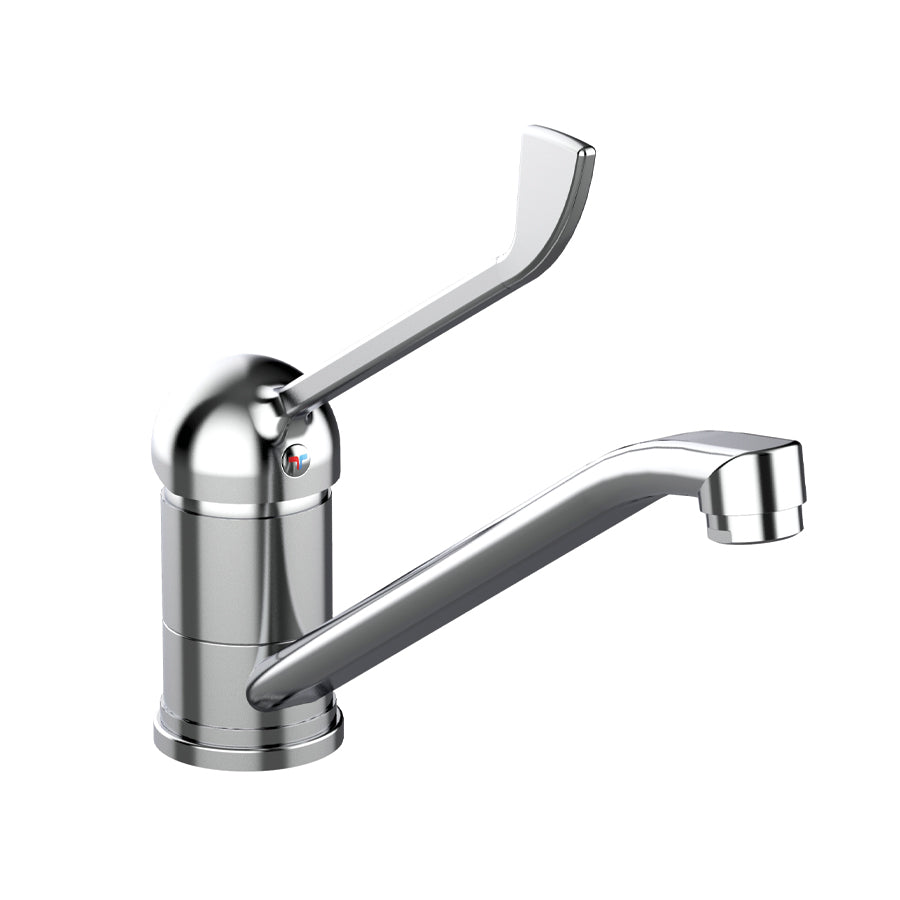 Miscelatore monocomando lavello leva clinica frontale - Ten cromo