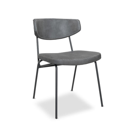 4X Sedia Callisto colore grigio vintage gambe metallo nero H77.5xL49xP59