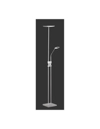 Piantana 2 Led Luke Nichel Luce Orientabile Trio Lighting