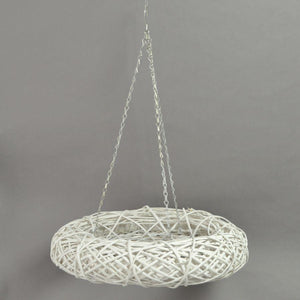 Coroncina pensile bianca cm60h12