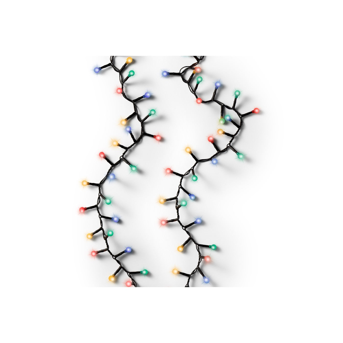 Luci LED Cherry Light nero/m.color 1100cm 8Funz OUT