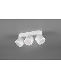 Plafone 3 Spot Doppia Emissione Led L27 cm Taurus Bianco Trio Lighting