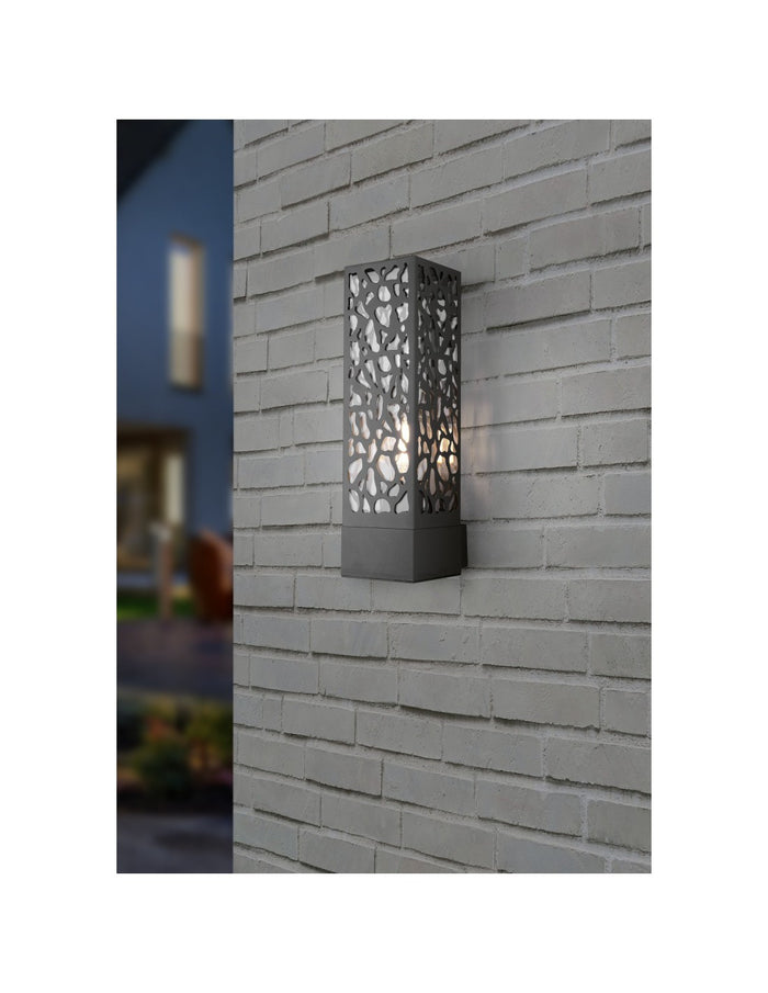 Applique Rettangolare Da Esterno Cooper Antracite IP44 Trio Lighting