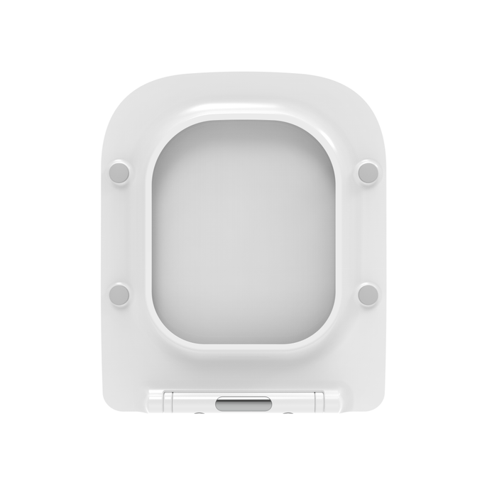 Copriwater quadrato slim bianco termoidurente