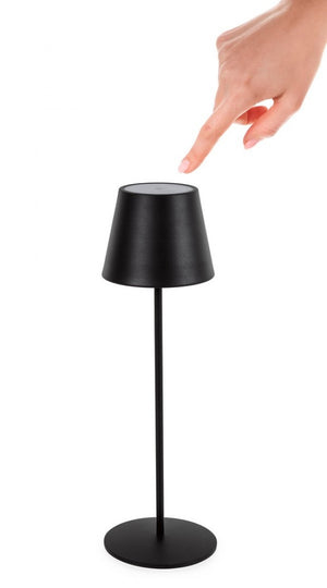 Lampada tavolo led Etna nero D.12 x 38h