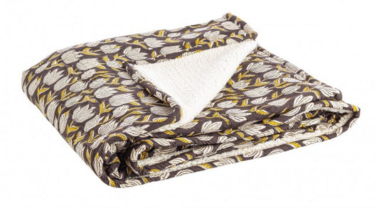 4x Plaid calais nero 130x180 cm