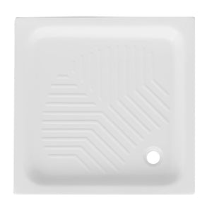 Piatto doccia quadrato in ceramica, 80x80 cm, 10 cm di altezza