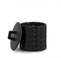 4x Coperchio twine nero D.9,5x11h in ceramica