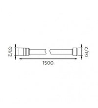 Doccia flessibile in acciaio da 150 cm