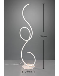 Piantana Da Salotto Moderna Bianca Led Dimmer Jive Trio Lighting