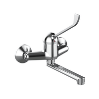 Miscelatore monocomando a muro con leva clinica - Linea Ten, cromo