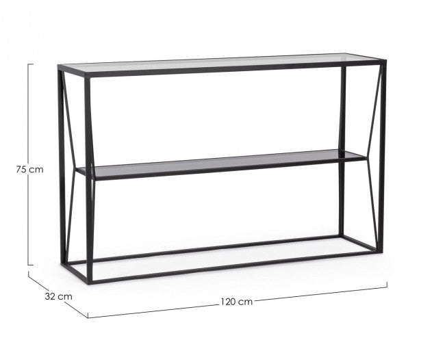 Consolle vetro 120x32x75