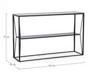 Consolle vetro 120x32x75