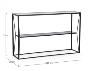 Consolle vetro 120x32x75