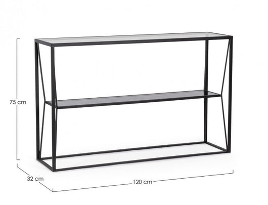 Consolle vetro 120x32x75