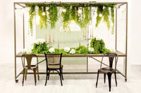 Tavolo espositore legno 301,5x90x210 h