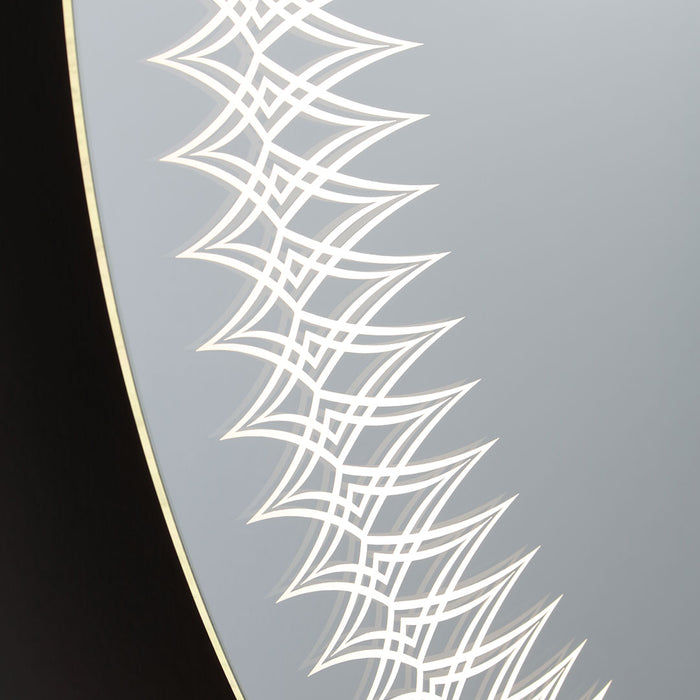 Specchio rotondo 80 cm con led integrato