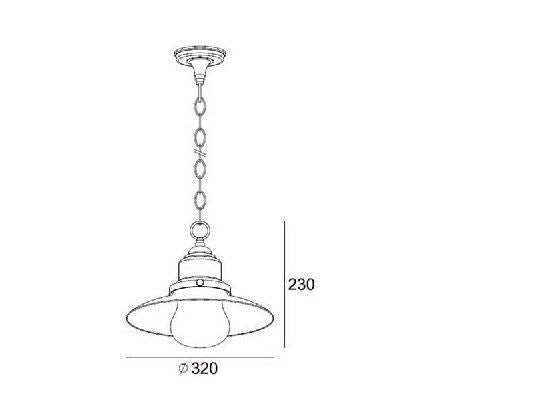Sospensione E27  linea fisher  grafite