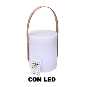Lampada Led in plastica ricaricabile multicolor con musica cm20 h