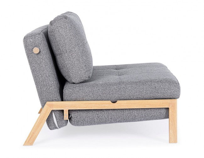 Divano letto 1p grigio 95x96x79 cm