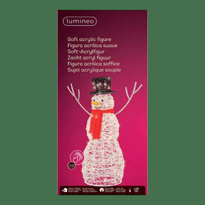 Pupazzo di neve LED 78x46x102 cm