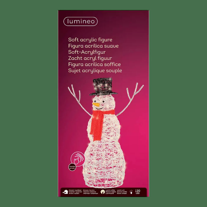 Pupazzo di neve LED 78x46x102 cm